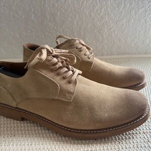Johnston & Murphy Tan Suede Buck Oxfords